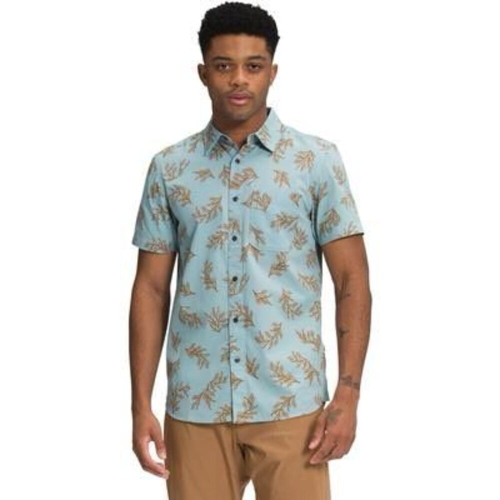 The North Face Baytrail Button Down Shirt Sz M Pearl Pocket